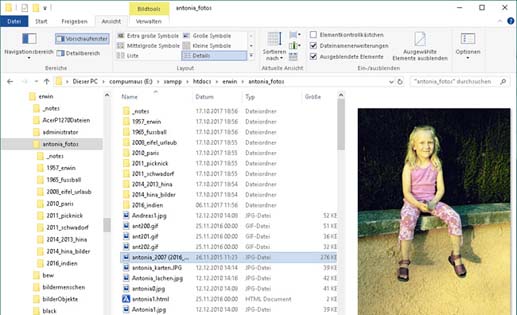 bilder organisieren